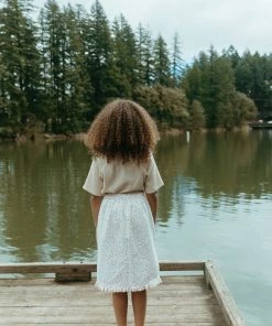 Fin & Vince Denim Midi Skirt - Vintage Flowers Spring/summer