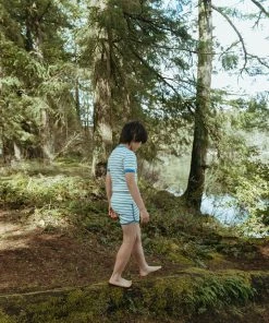 Fin & Vince Track Shorts - Ticking Stripe