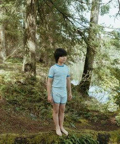 Fin & Vince Track Shorts - Ticking Stripe