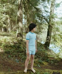 Fin & Vince Track Shorts - Ticking Stripe