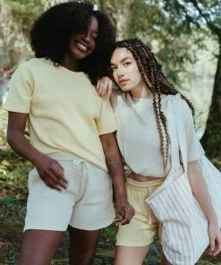 Fin & Vince Red, White And Blue Women's Oversized Tee - Sand 19 Fin & Vince Red, White And Blue Women's Oversized Tee - Sand