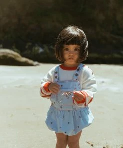 Fin & Vince Red, White And Blue Mini Overall - Strawberries