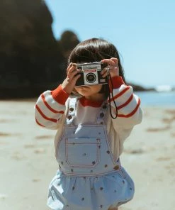 Fin & Vince Red, White And Blue Harbor Sweater - Milk/ Crimson