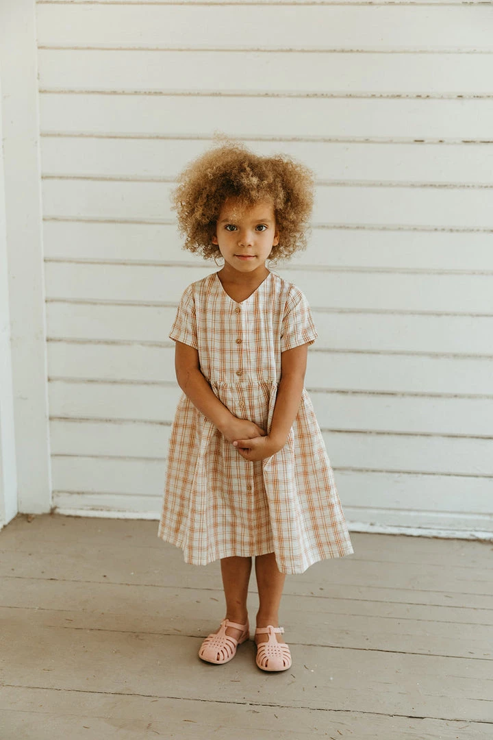 Fin & Vince Spring/summer Sicily Dress - Desert Plaid 3 Fin & Vince Spring/summer Sicily Dress - Desert Plaid