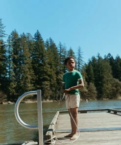 Fin & Vince Retro Short - Sand Red, White And Blue