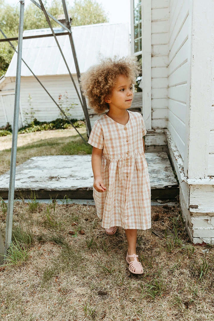 Fin & Vince Spring/summer Sicily Dress - Desert Plaid 7 Fin & Vince Spring/summer Sicily Dress - Desert Plaid