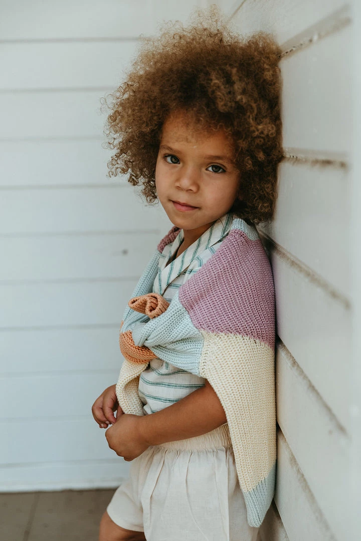 Fin & Vince Spring/summer Chunky Sweater - Pastel Sorbet 7 Fin & Vince Spring/summer Chunky Sweater - Pastel Sorbet