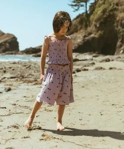 Fin & Vince Smocked Culotte - Tulips Spring/summer