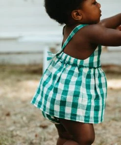Fin & Vince Spring/summer Picnic Bloomer - Jade Check