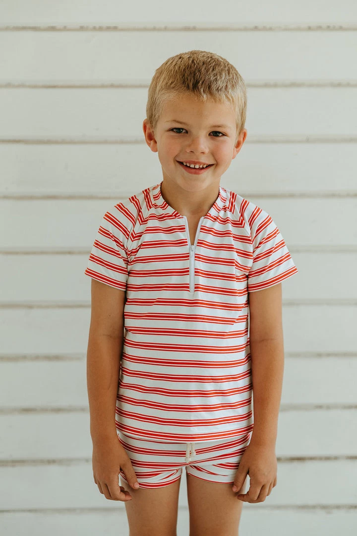 Fin & Vince Rash Guard - Ticking Stripe 3 Fin & Vince Rash Guard - Ticking Stripe