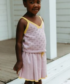 Fin & Vince Matilda Tank - Lilac/ Mango