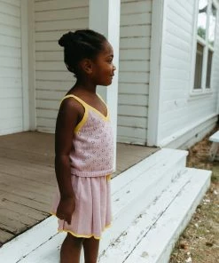 Fin & Vince Spring/summer Matilda Skirt - Lilac/ Mango