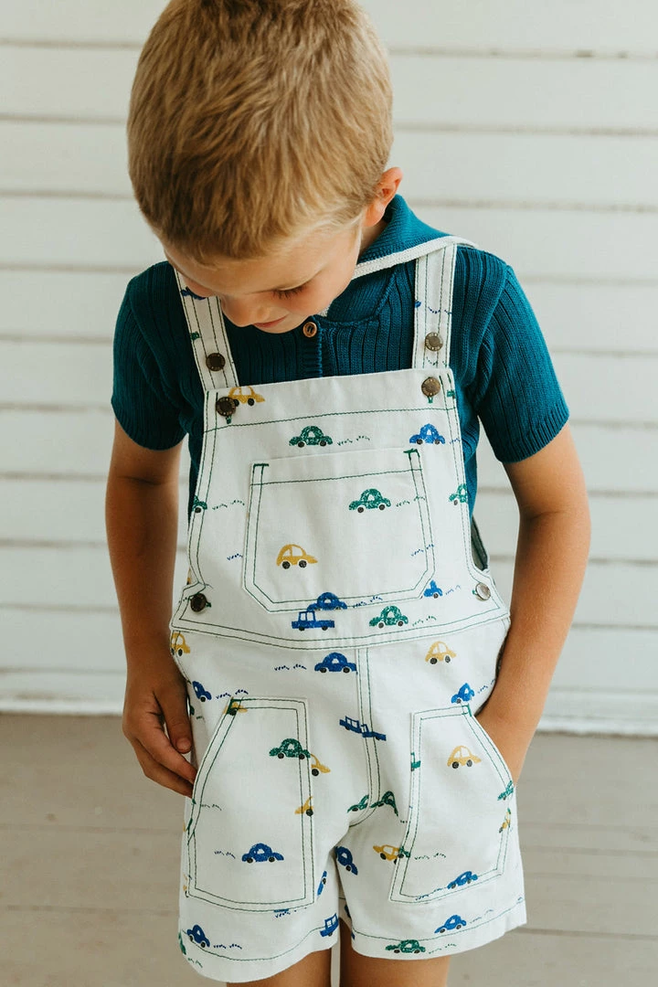 Fin & Vince Denim Short Overall - Cars 3 Fin & Vince Denim Short Overall - Cars