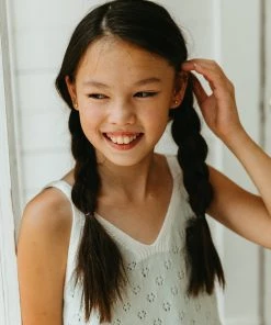 Fin & Vince Matilda Tank - Seafoam/ Milk