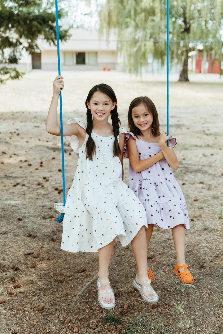 Fin & Vince Tiered Dress - Strawberries 6 Fin & Vince Tiered Dress - Strawberries