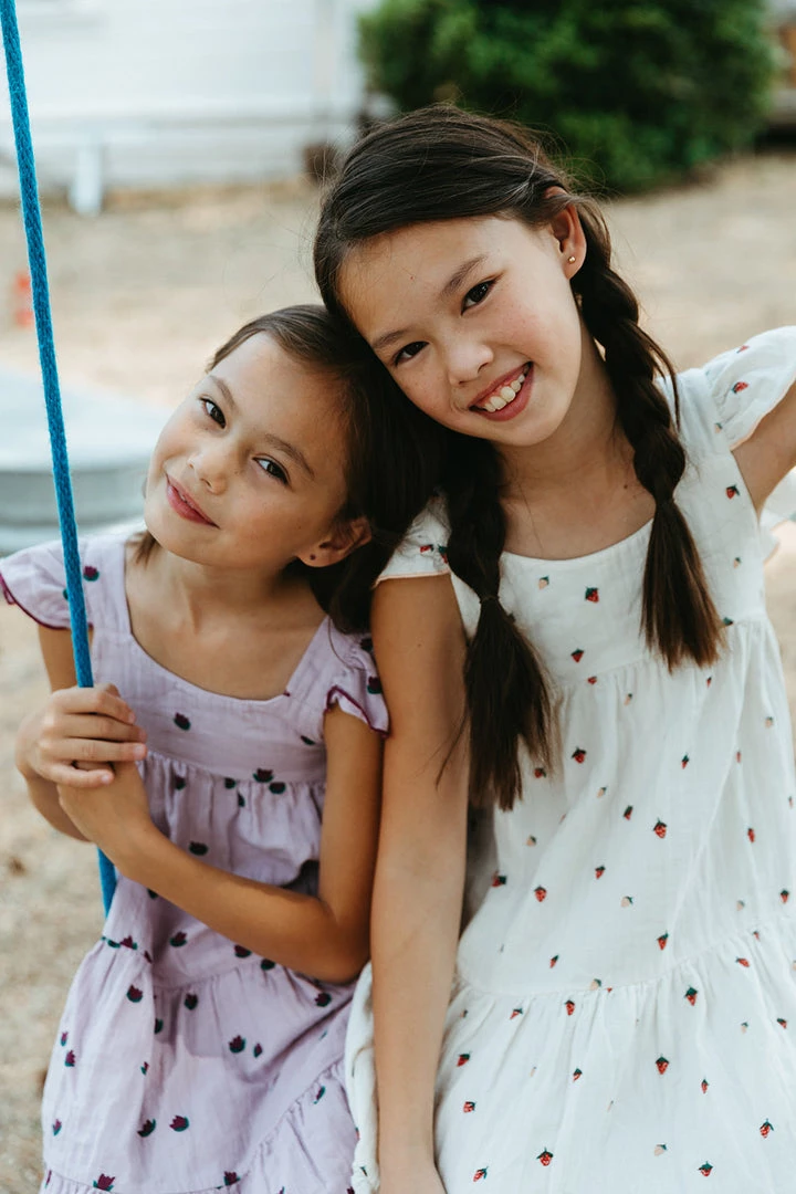 Fin & Vince Tiered Dress - Strawberries 7 Fin & Vince Tiered Dress - Strawberries