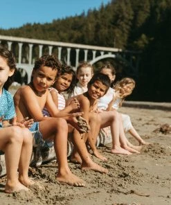 Fin & Vince Red, White And Blue Scuba Trunks - Island Flower - Ocean