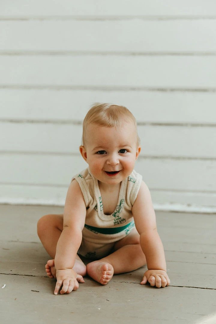 Fin & Vince Spring/summer Playground Jumper - Sandcastles 3 Fin & Vince Spring/summer Playground Jumper - Sandcastles