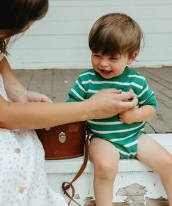 Fin & Vince Retro Onepiece - Schoolhouse Green/ Milk Spring/summer