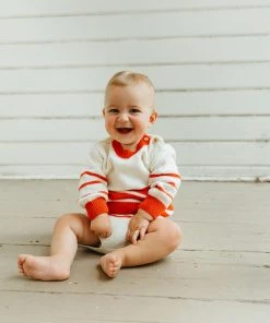 Fin & Vince Harbor Bloomer - Milk/ Crimson Red, White And Blue