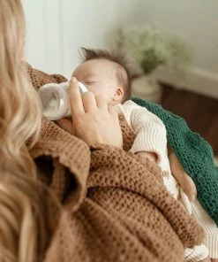 Fin & Vince Cozy Waffle Blanket - Cinnamon | 3 Sizes Layette Accessories