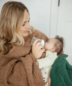 Fin & Vince Cozy Waffle Blanket - Cinnamon | 3 Sizes Layette Accessories