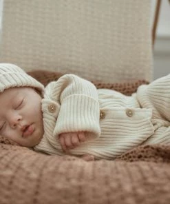 Fin & Vince Ribbed Knit Cardigan - Milk