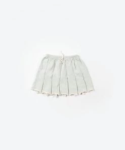 Fin & Vince Red, White And Blue Matilda Skirt - Seafoam/ Milk