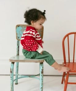 Fin & Vince Sale Holiday Sweater - Chili