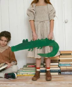 Fin & Vince Umbrella Sweater - Hazelnut/ Flax/ Vintage Blue