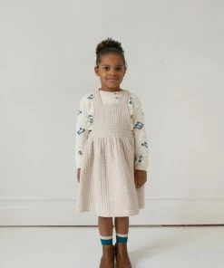 Fin & Vince Sale Quilted Pinafore - Sand 23 Fin & Vince Sale Quilted Pinafore - Sand