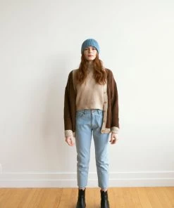 Fin & Vince Sale Women's Chunky Cardigan - Ash Brown