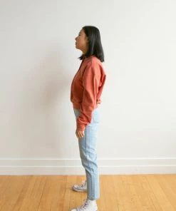 Fin & Vince Women's Fleece Button Pullover - Tomato Sale 30 Fin & Vince Women's Fleece Button Pullover - Tomato Sale