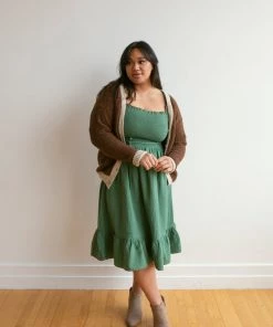 Fin & Vince Sale Women's Chunky Cardigan - Ash Brown