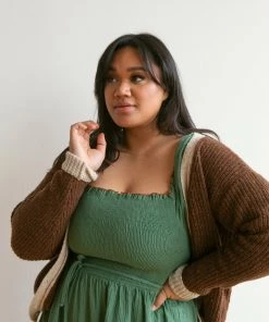 Fin & Vince Sale Women's Chunky Cardigan - Ash Brown