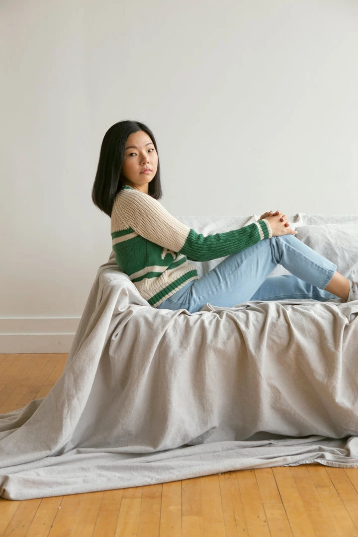 Fin & Vince Women's Vintage Sweater - Apres Ski - Jade Sale 6 Fin & Vince Women's Vintage Sweater - Apres Ski - Jade Sale