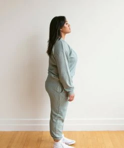 Fin & Vince Sale Women's Terry Sweater - Ocean