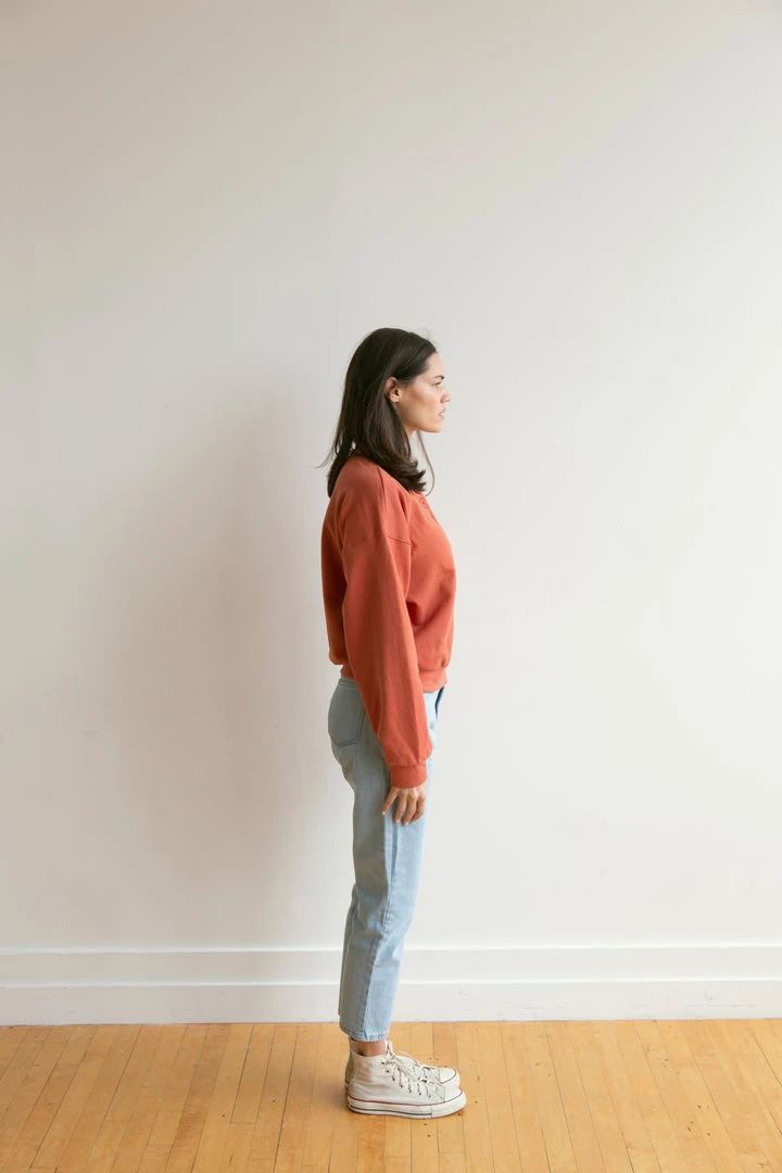 Fin & Vince Women's Fleece Button Pullover - Tomato Sale 15 Fin & Vince Women's Fleece Button Pullover - Tomato Sale