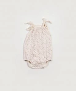 Fin & Vince Bubble Tie Onesie - Vintage Floral