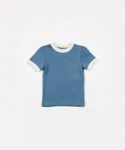 Fin & Vince Vintage Tee - Vintage Blue Red, White And Blue