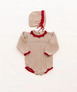 Fin & Vince Adeline Bonnet - Flax/chili Sale