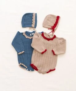 Fin & Vince Adeline Bonnet - Flax/chili Sale