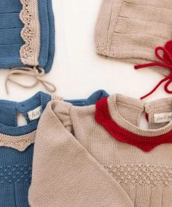 Fin & Vince Adeline Bonnet - Flax/chili Sale