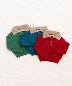 Fin & Vince Polo Sweater - Chili