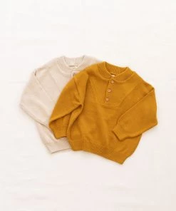 Fin & Vince Sale Ribbed Pullover - Sand