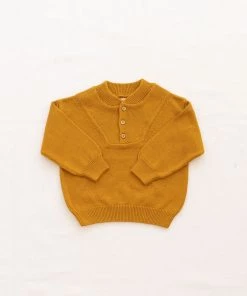 Fin & Vince Ribbed Pullover - Goldenrod Sale