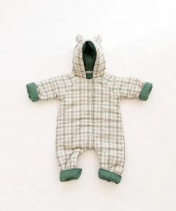 Fin & Vince Sale Bear Suit - Ivy French Plaid