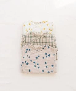 Fin & Vince Wrap Onesie - Ocean Shooting Stars