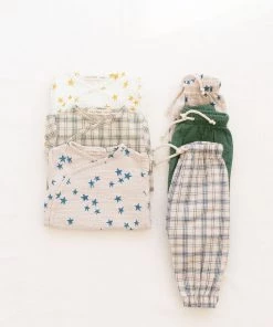 Fin & Vince Wrap Onesie - Ocean Shooting Stars