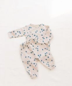 Fin & Vince Wrap Onesie - Ocean Shooting Stars